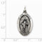 Sterling Silver Saint Jude Thaddeus Medal Charm Pendant (32X18 MM)