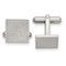 Stainless Steel Textured Square Cuff Links, 17.57X12.96MM