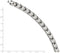 Men's Brushed and Polished Stainless Steel 8mm link Bracelet, 8.5 Inches