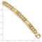 Men's Two Tone Polished and Satin 14k Yellow Gold 8.8mm Link Bracelet, 8.5"