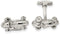 Sterling Silver Classic Race Car with Moveable Wheels Cuff Links,25.1X13.1MM