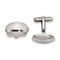 Stainless Steel Polished Oval Cuff Links, 14X20MM