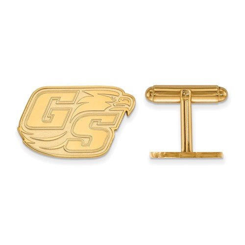 Gold-Plated Sterling Silver Georgia Southern University Cuff Links, 17X26MM