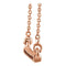 16-Stone Cognac Red Diamond Bar 14k Rose Gold Pendant Necklace, 18" (.16 Ctw, Cognac Red, I2 Clarity)