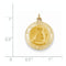 14k Yellow Gold Saint Elizabeth Seton Medal Pendant (27X19MM)