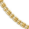 Men's Polished and Brushed 14k Yellow Gold 10.72mm Link Bracelet, 8.5"