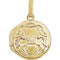 Round Claddagh 14k Yellow Gold Locket Pendant