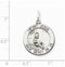 Sterling Silver Antiqued Infant Jesus Medal (17X11MM)