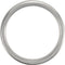 Satin Brushed Titanium 7mm Milgrain Comfort Fit Ring