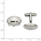 Stainless Steel Polished Oval Cuff Links, 14X20MM