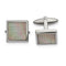 Stainless Steel, Anodized Block Rainbow Textured Square Cuff Links, 19.63X19.24MM