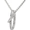 Diamond Double Circle Pendant Necklace in 14k White Gold, 18" (1/3 Cttw)