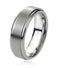 Men's Brushed Cobalt 7mm Comfort Fit Flat Band