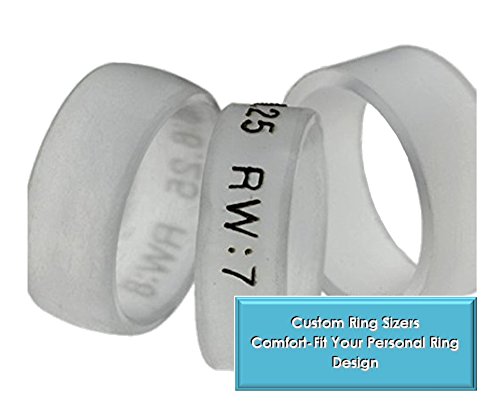 Gibeon Meteorite Inlay 6mm Comfort-Fit Titanium Band and Sizing Ring, Size, 11