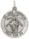 Sterling Silver Saint Jude Thaddeus Medal (30X22MM)