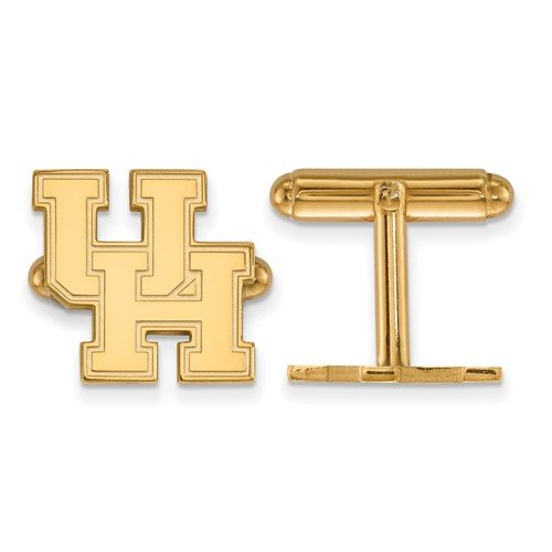 14K Yellow Gold University Of Houston Cuff Links, 16MM