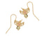 Filigree Hummingbird Earrings, 10k Yellow Gold, 12k Green Gold, 12k Rose Gold Black Hills Gold