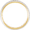 8mm 14k White Gold Cut-Out Peek-A-Boo 14k Yellow Gold Comfort Fit Band,, Size 6