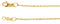 1mm 14k Yellow Gold Rope Chain, 16"