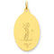 24k Gold-Plated Sterling Silver St. Christopher Golf Medal