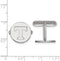 Rhodium-Plated Sterling Silver University of Tennessee Round Cuff Links, 15MM