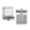 Stainless Steel Polished Square Cuff Links, 16X15MM