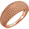 Beaded Dome Ring, 14k Rose Gold, Size 5.25