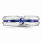 Radiance Collection Gray and Blue Titanium Blue Sapphire 6mm Band