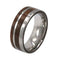 Ironwood, Titanium Pinstripe 8mm Comfort Fit Titanium Ring, Size 6