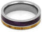 The Men's Jewelry Store (Unisex Jewelry) Purple Box Elder Burl, Bethlehem Olive Wood 6mm Titanium Comfort-Fit Wedding Band, Size 12.75