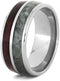 The Men's Jewelry Store (Unisex Jewelry) Green Jade, Redwood Burl Wood 9mm Titanium Comfort-Fit Wedding Band, Size 13.25