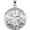 Sterling Silver St. Francis of Assisi Medal (26 MM)