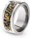 Mossy Oak Shadow Grass Camo 8mm Comfort-Fit Titanium Ring, Size 8