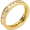 14k Yellow Gold 1 1/4 Cttw Round Diamond Eternity Band, Sizes 4 to 8.5