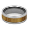 Rowan Wood 8mm Titanium Comfort-Fit Wedding Ring