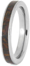 Dinosaur Bone 3mm Titanium Comfort-Fit Wedding Band, Size 8.5