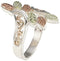 Fancy Bypass Scrollwork Ring, 10k Yellow Gold, Sterling Silver, 12k Green and Rose Gold Black Hills Gold Motif