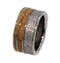 Gibeon Meteorite, Bamboo 9.5mm Comfort Fit Interchangeable Titanium Wedding Band, Size 15.75