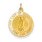 14k Yellow Gold Our Lady Of Guadalupe Medal Charm (21X15MM)