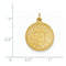 14k Yellow Gold US Navy Saint Christopher Medal Pendant (25X19MM)