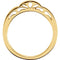 Cut-Out Paisley 3mm Stackable 14k Yellow Gold Ring, Size 6