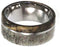 Deer Antler, Buckeye Burl 11mm Comfort Fit Titanium Wedding Band, Size 15.25