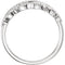 Diamond Woven Ring, Rhodium-Plated 14k White Gold (1/5 Ctw, Color G-H, Clarity I1), Size 6.25
