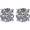 Diamond Stud Earrings, Rhodium Plated 14k White Gold (1.00 Cttw, Color GH, Clarity I1)