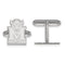 Rhodium-Plated Sterling Silver Indiana University Cuff Links, 17X12MM