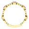 Pink Tourmaline and Diamond Vintage-Style Ring, 14k Yellow Gold, Size 7.75