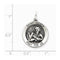 Sterling Silver Antiqued Saint Andrew Medal (26X20MM)