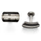 Black Titanium, Sterling Silver Two-Tone Cuff Links