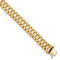 Men's Satin Polished 14k Yellow Gold 10mm Link Bracelet, 8"