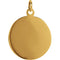 Rhodium Plated 14k Yellow Gold St. Jude Thaddeus Medal (15.25MM)